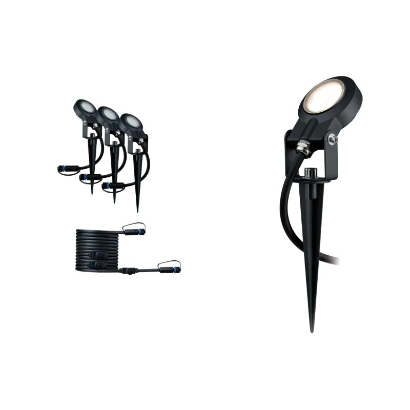 Outdoor Plug & Shine LED Garden Spotlight Sting Expansion Set