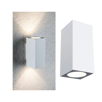 Outdoor 230V Flame LED Wall Light Dual Light Output - All Colours