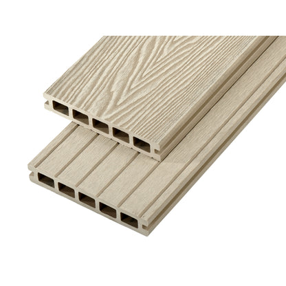 Cladco Composite Woodgrain Effect Decking Board (Hollow) 150mm x 25mm x 2.4m - All Colours