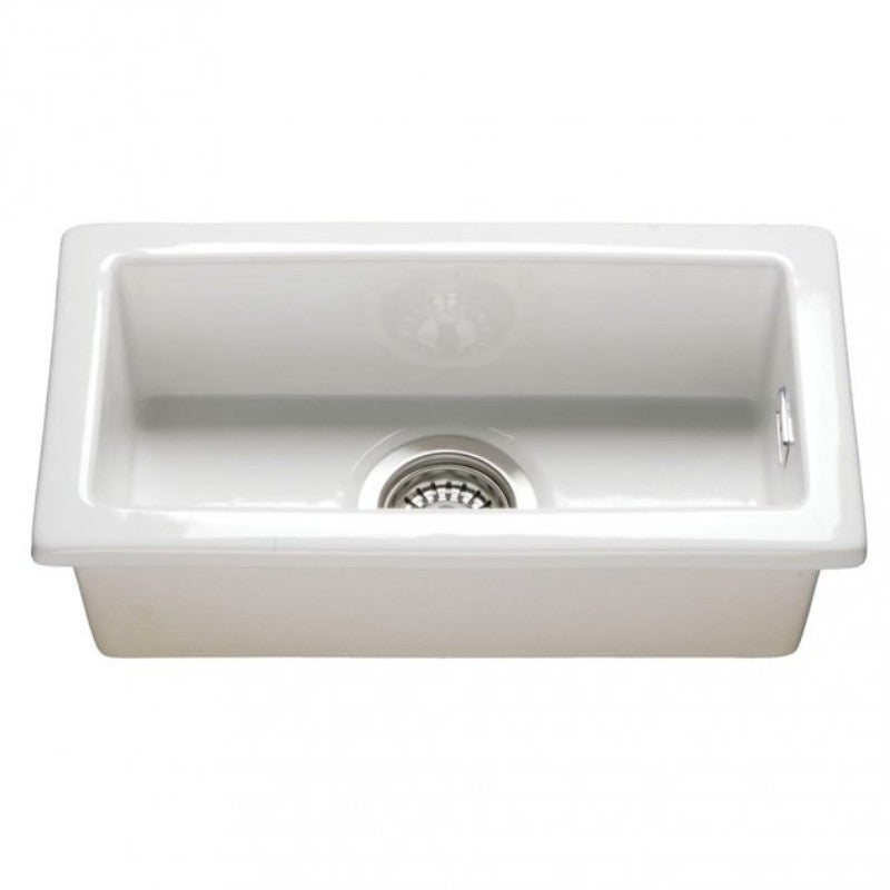 RAK Gourmet Kitchen Sink 7 Rectangular Undermount Half Bowl Fireclay