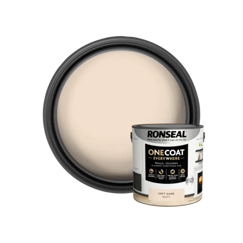 Ronseal One Coat Everywhere Interior Paint 2.5 Litres - All Colours