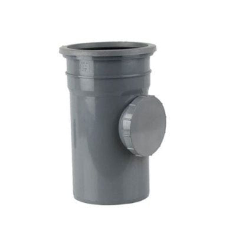 Brett Martin Soil 160mm Single Socket Access Pipe - Grey