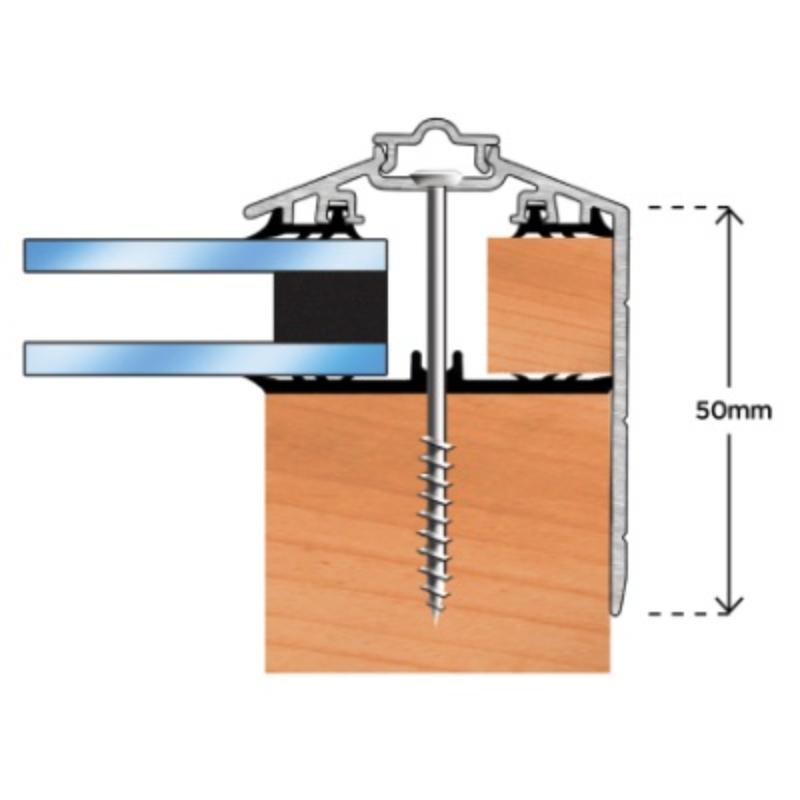 Capex 50 Gable End Bar & gasket (3m) - All Colours