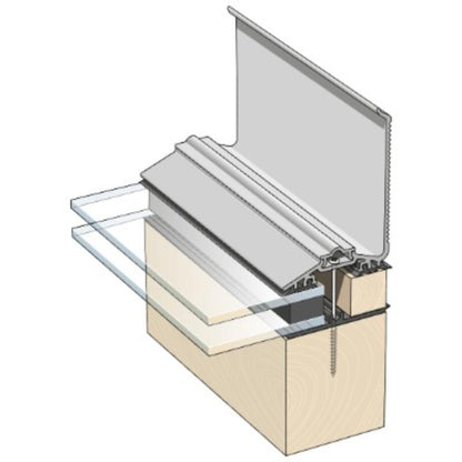 Capex 50 Wall Flashing Bar & gasket (3m) - All Colours