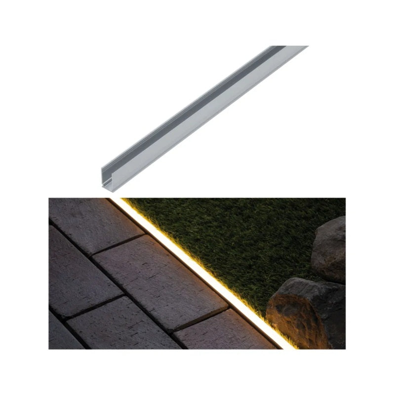 Outdoor Plug & Shine Strip Aluminium Profile - 1m