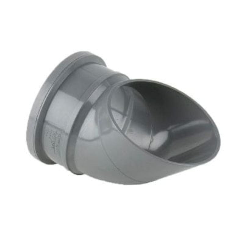 Brett Martin Soil 110mm 112.5 Degree Downpipe Shoe - Grey