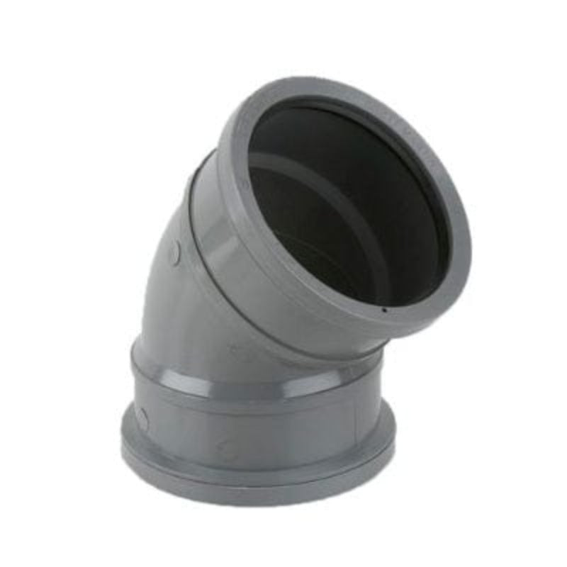 Brett Martin Soil 110mm 135 Degree Double Socket Bend - Grey