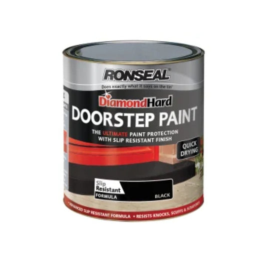 Ronseal Diamond Hard Doorstep Paint Black - All Colours