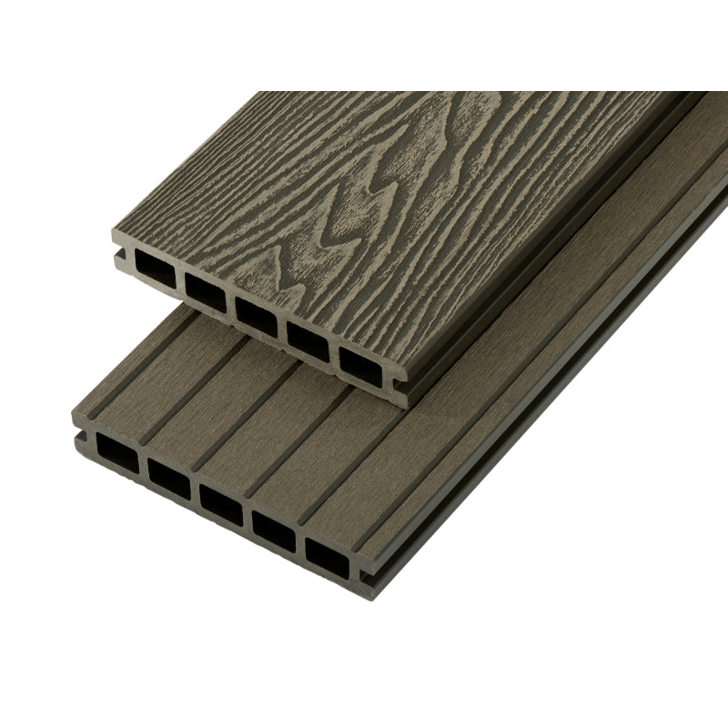 Cladco Composite Woodgrain Effect Decking Board (Hollow) 150mm x 25mm x 4m - All Colours