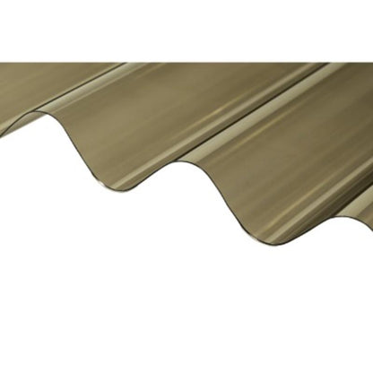 Corrugated PVC Roofing Sheet Bronze 2m x 950mm x 0.8mm