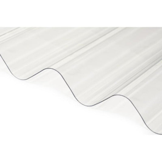 Corrugated PVC Roofing Sheet Clear - All Sizes