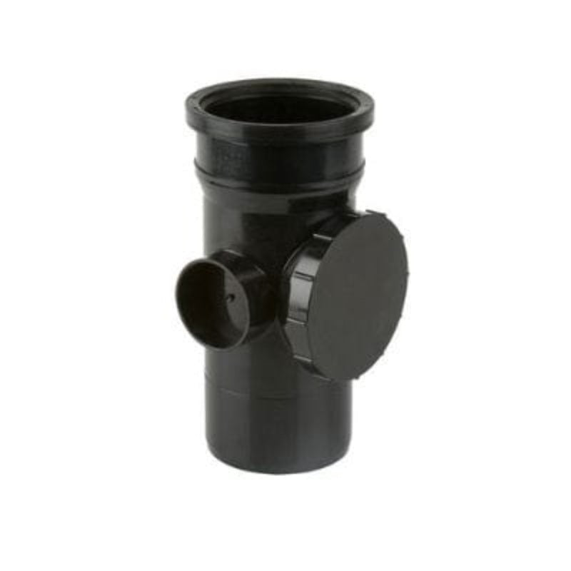 Brett Martin Soil 110mm Single Socket Access Pipe - Black