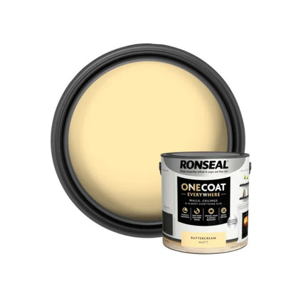 Ronseal One Coat Everywhere Interior Paint 2.5 Litres - All Colours