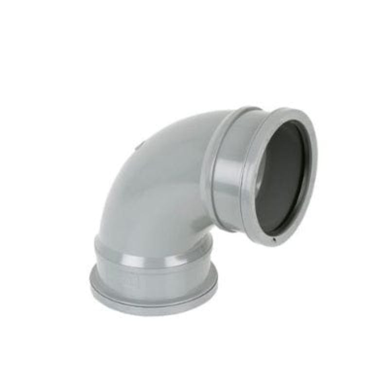 Brett Martin Soil 110mm 92.5 Degree Double Socket Bend - Grey