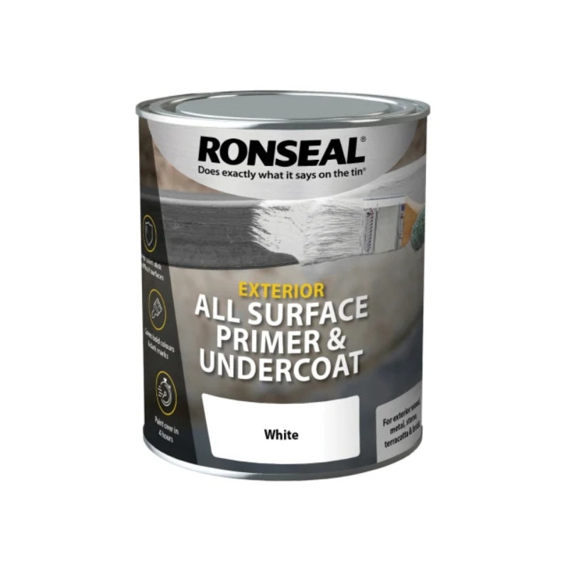 Ronseal All Surface Primer and Undercoat Exterior - White x 750ml