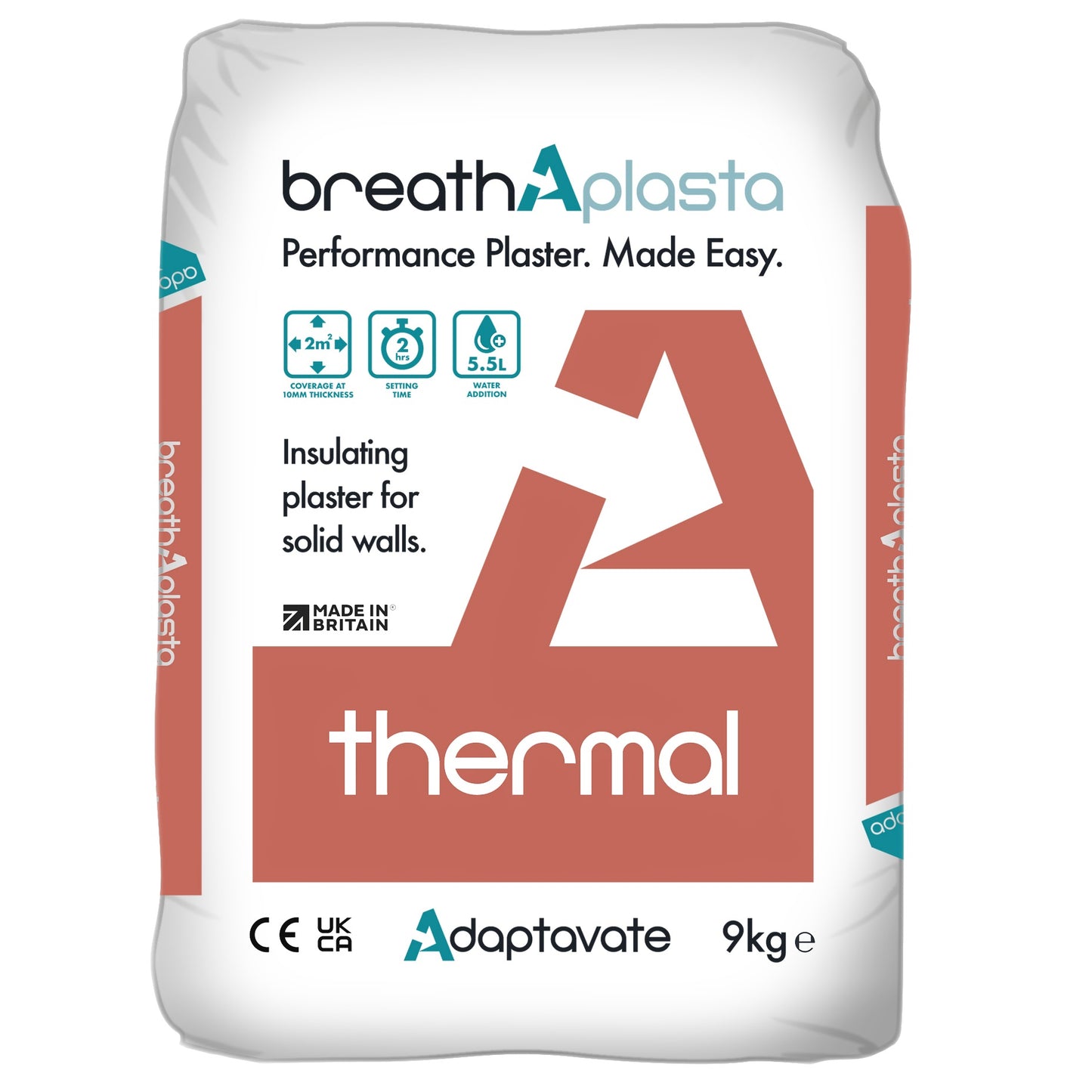 Adaptavate Breathaplasta Thermal Insulating Plaster x 9Kg