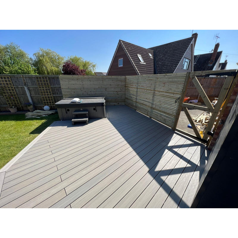 DDecks DuroD3 Composite Bullnose Woodgrain Effect Decking Board 138mm x 21mm x 2.5m - All Colours