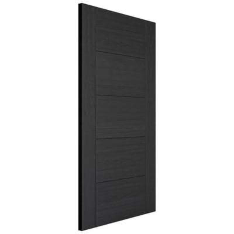 LPD Vancouver Charcoal Black Pre-Finished 5 Panel Interior Fire Door FD30 - 1981mm x 686mm