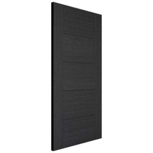 LPD Vancouver Charcoal Black Pre-Finished 5 Panel Interior Fire Door FD30 - 1981mm x 686mm