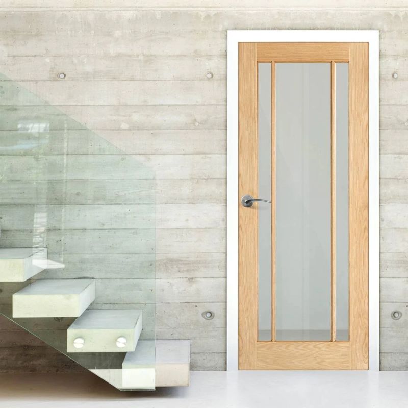 LPD Lincoln Oak Glazed Internal Door 80in x 32in x 35mm (2032 x 813mm)