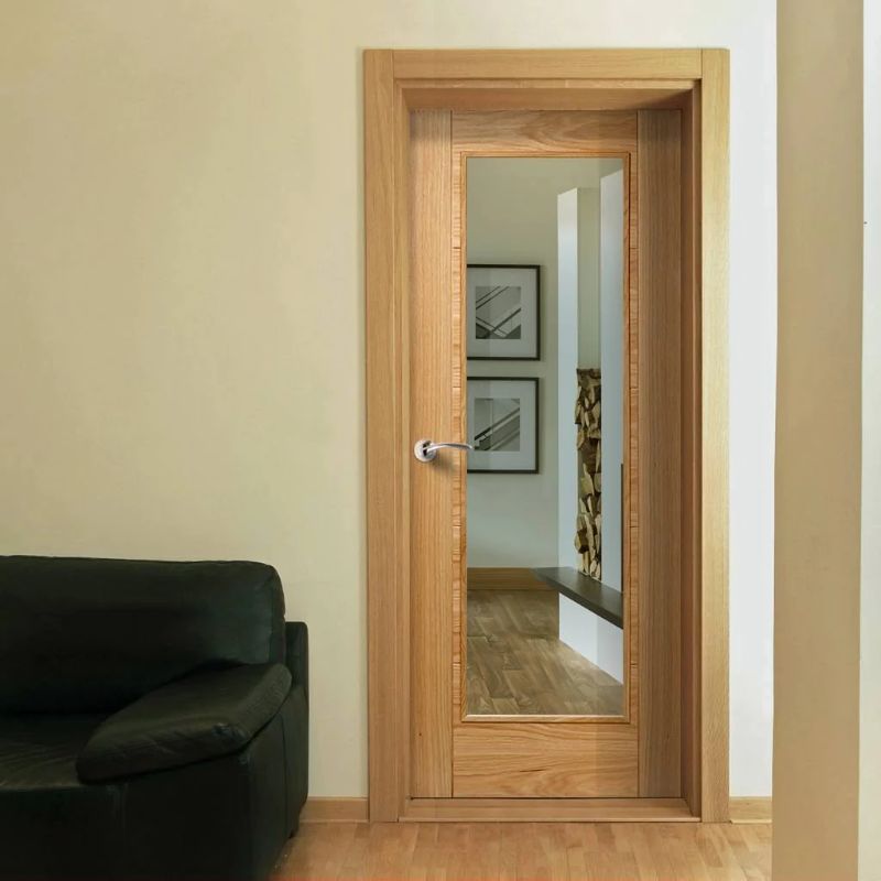 LPD Vancouver Oak 1 Lite Glazed Internal Door 78in x 27in x 35mm (1981 x 686mm)