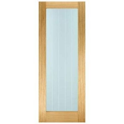 LPD Oak Mexicano Pattern 10 Glazed Pre-Finished Internal Fire Door FD30 - 1981mm x 762mm