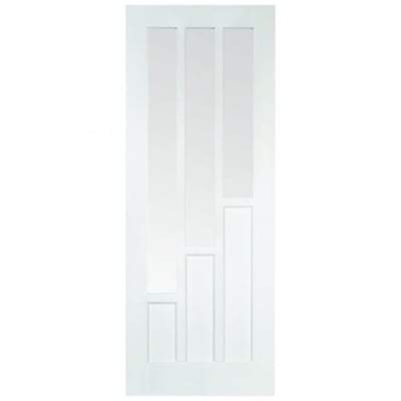 LPD Coventry White Primed 3 Glazed Clear Light Panels - 1981mm x 610mm