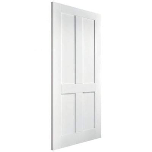 LPD London White Primed 4 Panel Interior Door - 2040mm x 726mm