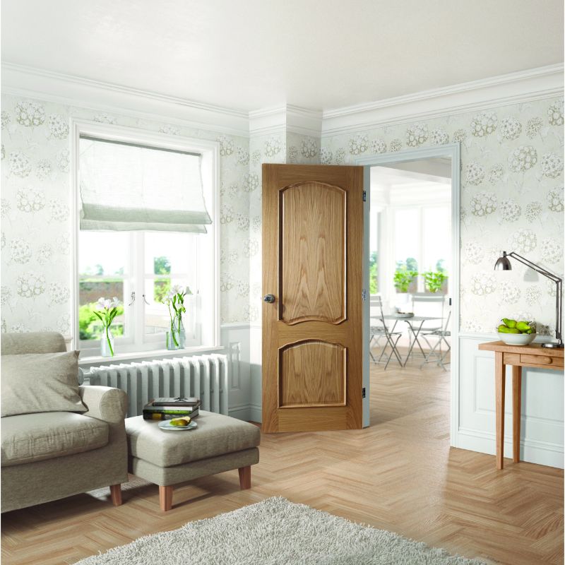 Image for XL Joinery Louis Internal Oak Door with Raised Mouldings 2040 x 726 x 40mm