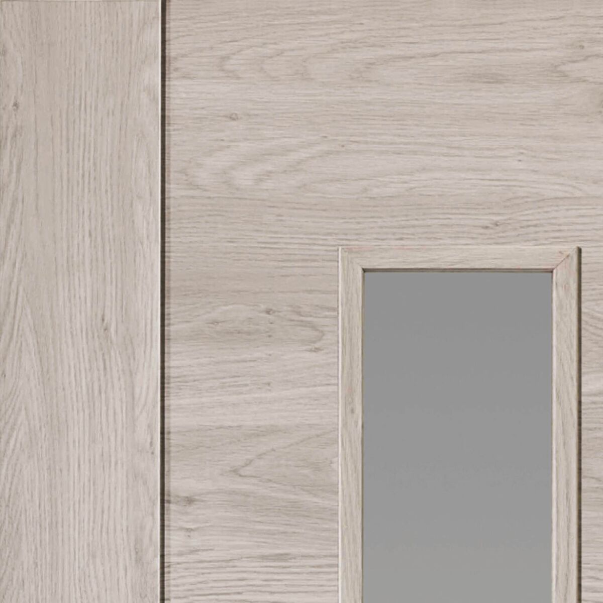 JB Kind Alabama Glazed Fumo Wood Effect Laminate Internal Door