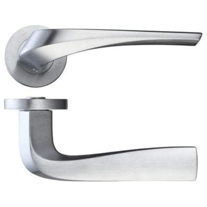 LPD Draco Satin Chrome Handle Hardware Privacy Pack