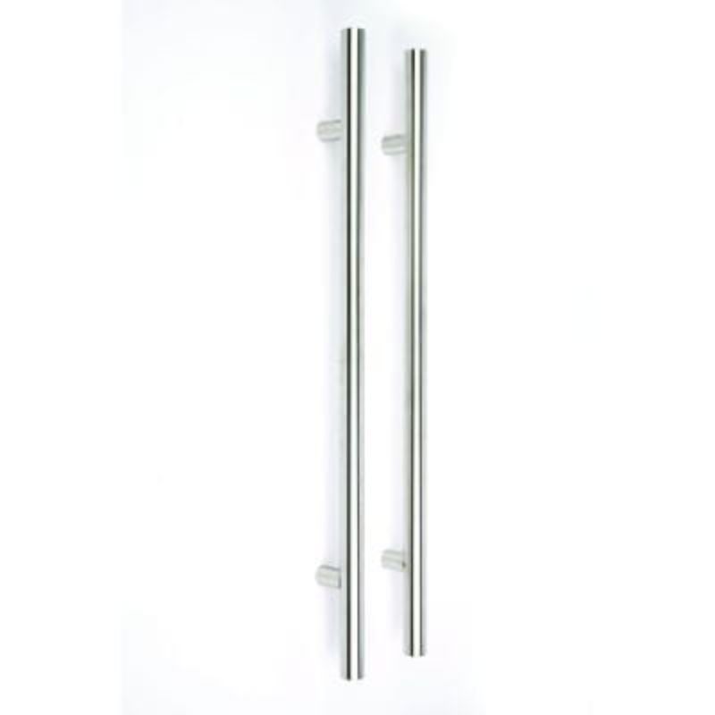 LPD Polished Stainless Steel Circular Pull Handle Set External - 1000mm x 40mm