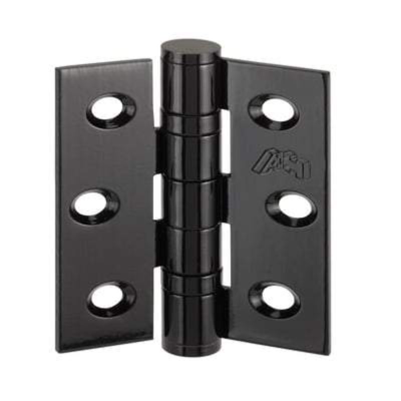 LPD Manhattan Door Hinges Matt Black - 230mm x 160mm (Pack of 3)