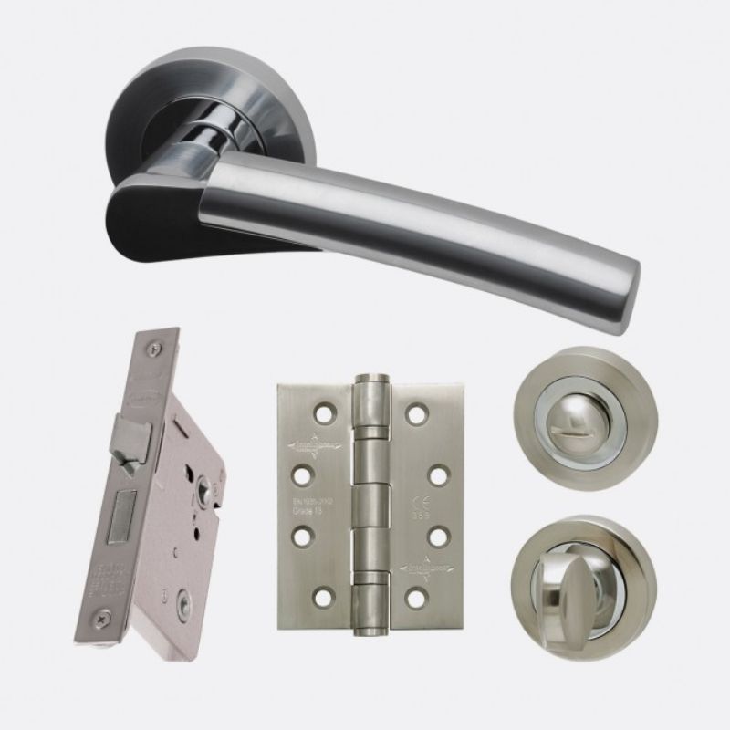 LPD Ironmongery Neptune Privacy Handle Hardware Pack