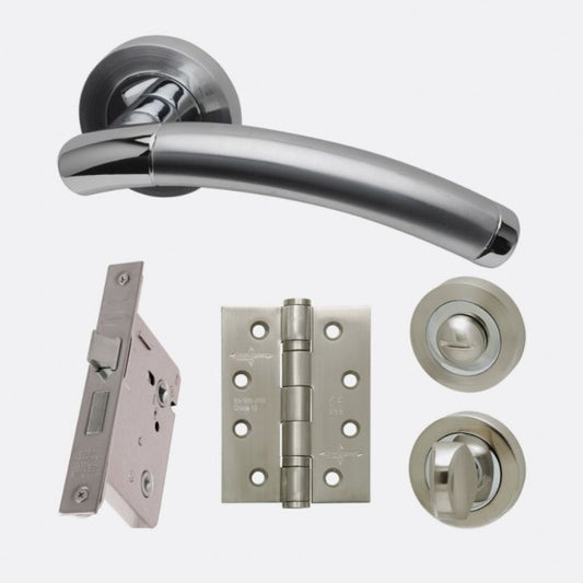 LPD Ironmongery Saturn Privacy Handle Hardware Pack