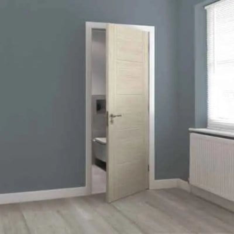 JB Kind Tigris Ivory Laminate Internal Fire Door FD30 - 1981mm x 610mm