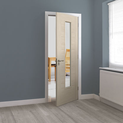 Image for JB Kind Ivory Glazed Laminate Internal Door