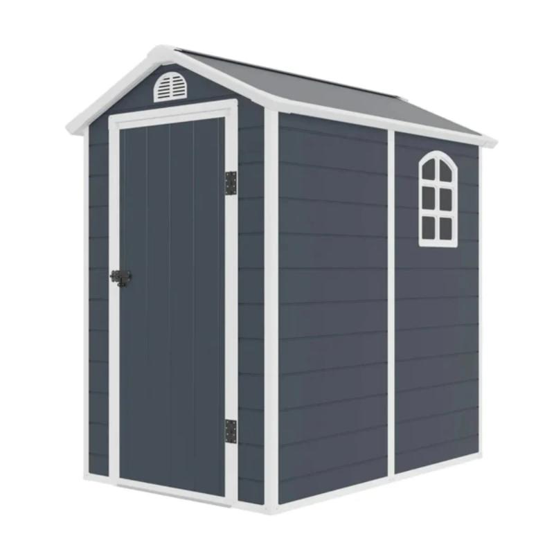 Jasmine 4ft x 6ft Plastic Apex Shed with Foundation Kit