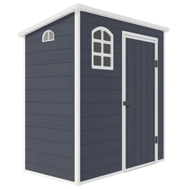 Jasmine 6ft x 3ft Plastic Pent Shed with Foundation Kit