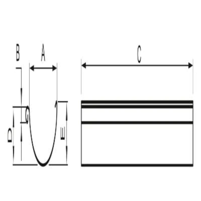 Roofart Half Round Gutter 3m - Full Range 