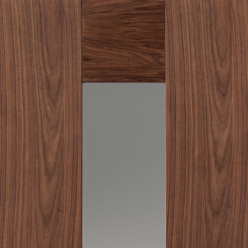 JB Kind Axis Walnut Glazed Pre-Finished Internal Door 1981 X 686 X 35mm