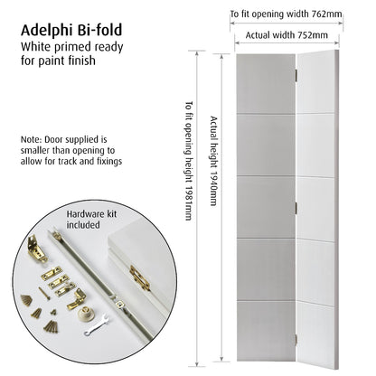 JB Kind White Adelphi Bi-Fold Door