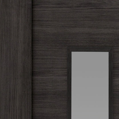 JB Kind Alabama Glazed Cinza Wood Effect Laminate Internal Door