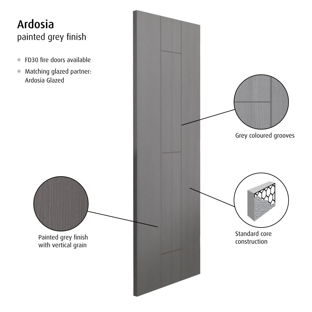 Image for JB Kind Slate Grey Ardosia Pre-Finished Internal Door