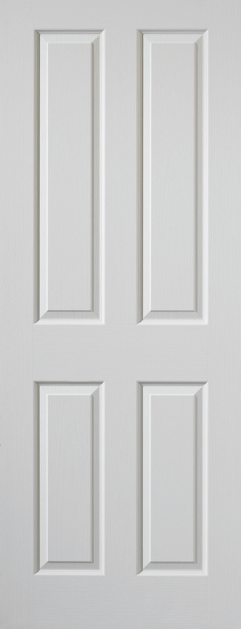 Image for JB Kind White Textured 4 Moulded Panel Canterbury Internal Door