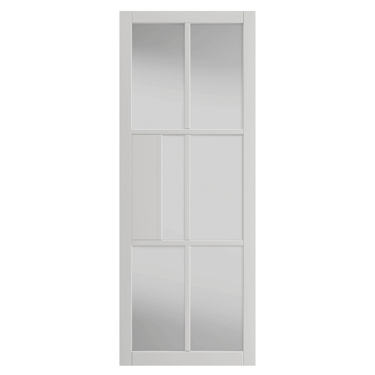 JB Kind Civic White Clear Glass Internal Door - 1981 x 838 x 35mm (78in x 33in)