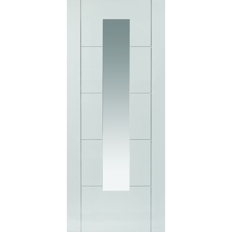 JB Kind Emral White Pre-finished Glazed Internal Door (1981 x 686 x 35mm)