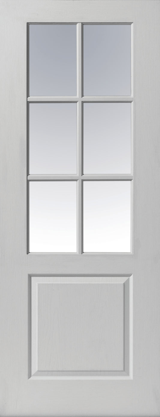 Image for JB Kind White Primed Moulded Panel Faro Door