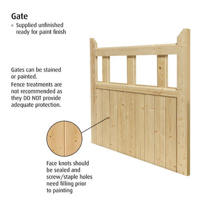 Garden Gate JB Kind Softwood Boarded Gate Outdoor