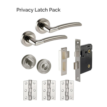 JB Kind Dallas Polished Satin Stainless Steel Latch Pack